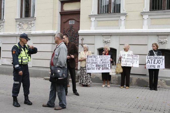 Klaipėdiečių pikete – ginčai su policininkais