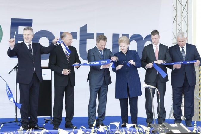 Termofikacinę jėgainę atidarė Lietuvos ir Suomijos prezidentai