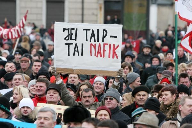 Profsąjungos šeštadienį organizuoja mitingą Vilniaus centre
