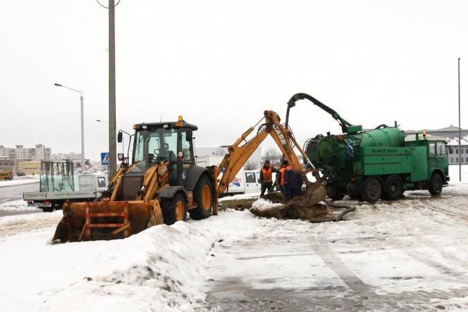 Žemaičių plente – vandentiekio avarija  