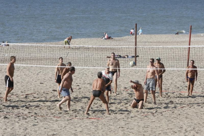 Klaipėdiečiai savaitgalį leido paplūdimiuose