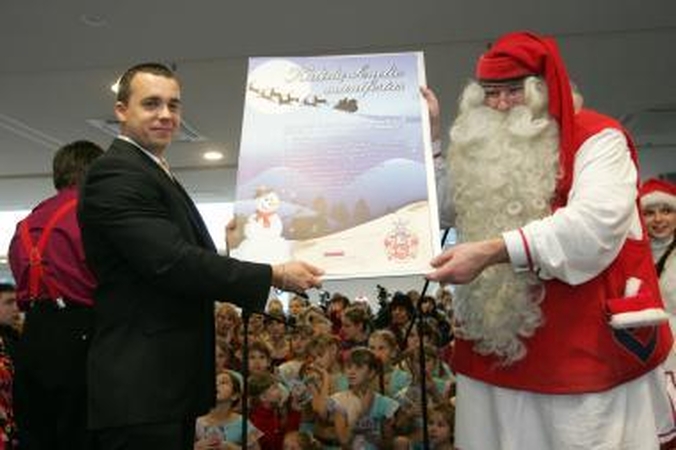 Vilniuje lankosi pagrindinis planetos Kalėdų senelis