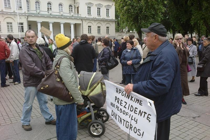 Po įvykių Garliavoje – mitingas prie Prezidentūros