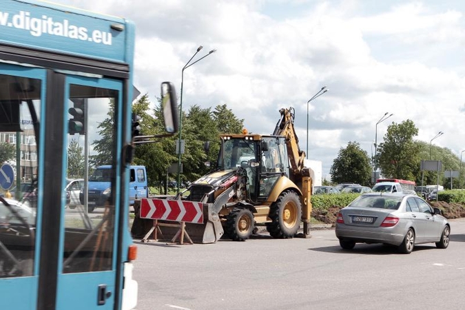 Šilutės plente jau vyksta remontas