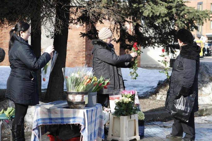 Prieš Kovo 8-ąją Klaipėdoje sujudo prekeiviai gėlėmis