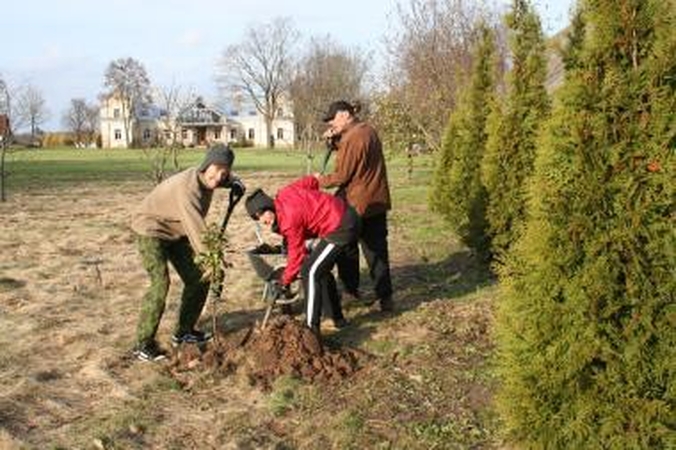 Žemaitkiemio dvare - draugų talka