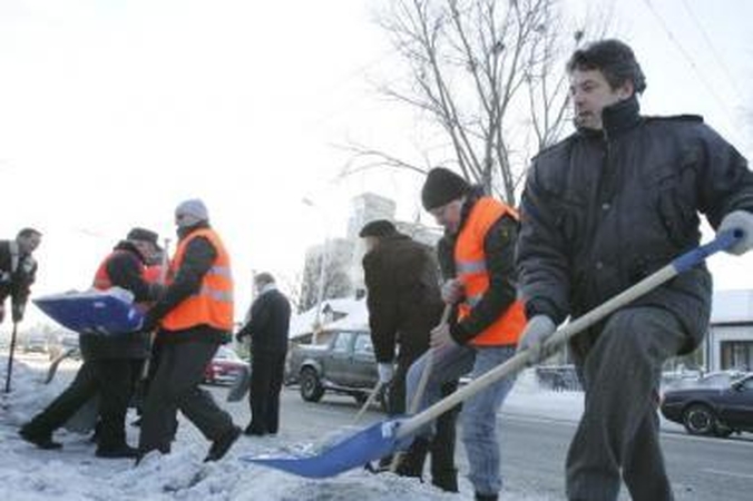 Valdžia mojavo kastuvais