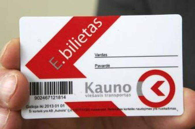 Sustojo: e. bilietas Kaune įdiegtas pirmiausia, tačiu paslaugų plėtra stringa.