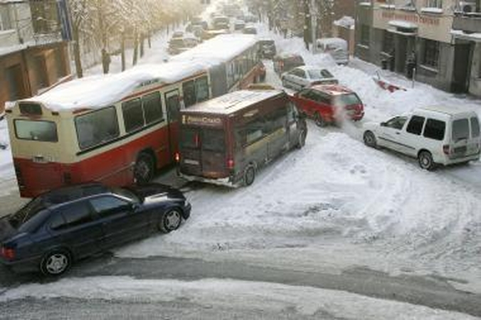 Per eismo piką Kaune geriau nekvėpuoti