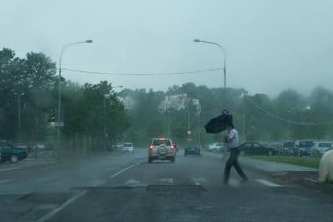 Orai: savaitgalį Kaune laukiamas škvalas