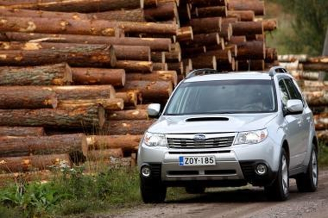 Ekologiškas "Subaru" "miškininkas"