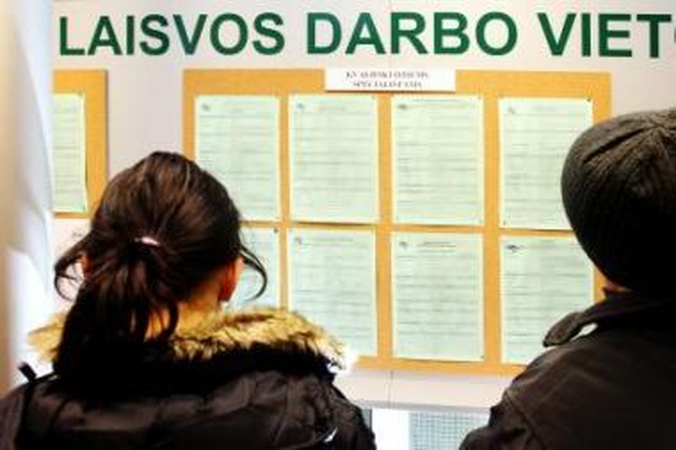 Kauno darbo birža laukia atšilimo