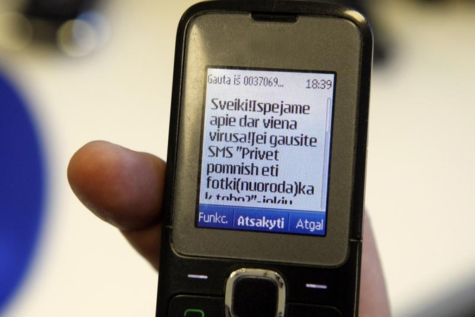 Telefone – dar viena viruso     atmaina?