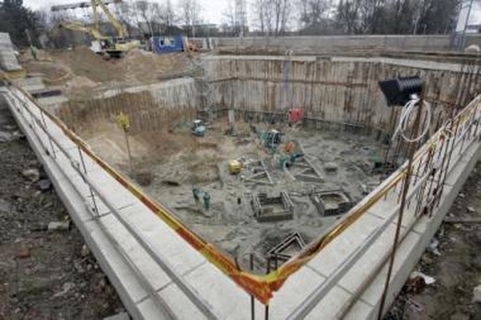 Tempas: iki šių metų pabaigos turėtų išdygti ne tik "Maskvos namų" pamatai, bet ir visos pagrindinės pastato konstrukcijos.