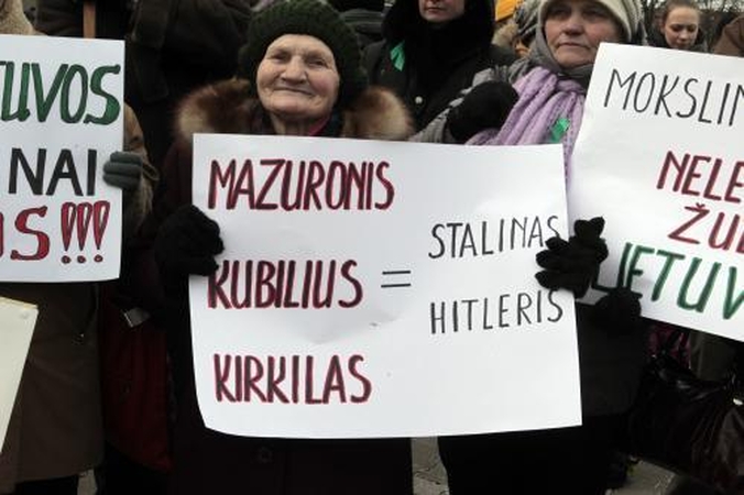 Protestuotojų neįtikina net mokslininkų išvados