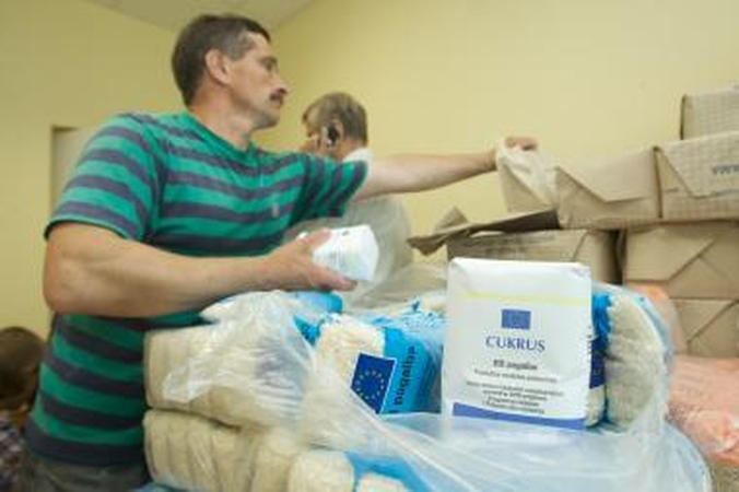 Skurstantys kauniečiai maisto paketuose pasigedo cukraus