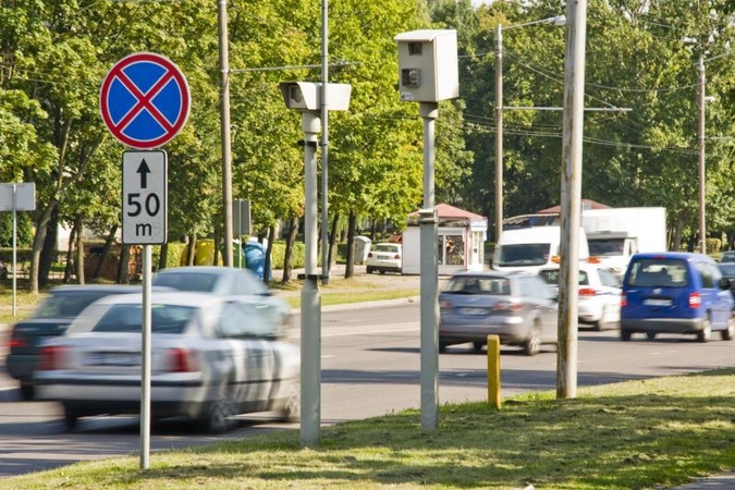 Vienintelis greičio matuoklis Kaune vėl veikia