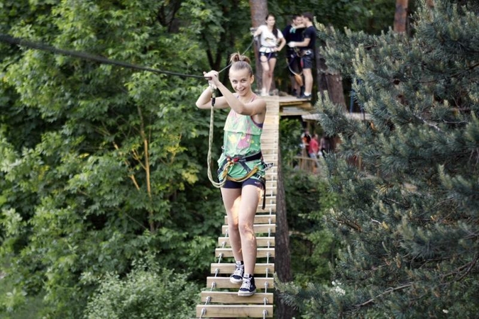 Vietoje karuselių Klaipėdos poilsio parke– nuotykių oazė