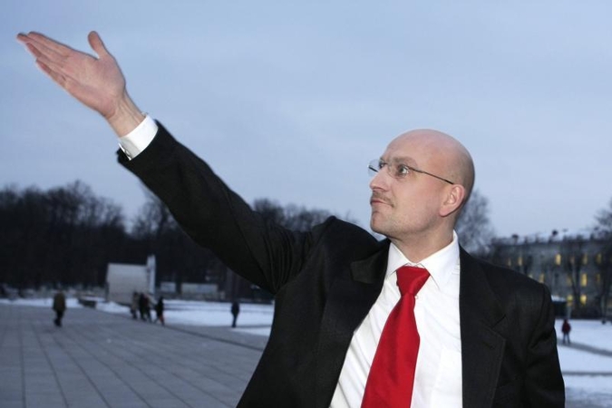 A.Smetoną vaidinsiantis R. Šimukauskas: jis nebuvo bailys