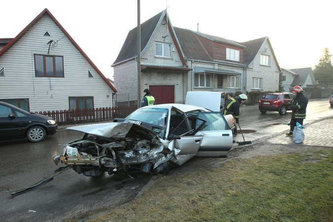 Dėl avarijos Kaune buvo uždaryta Piliakalnio gatvė