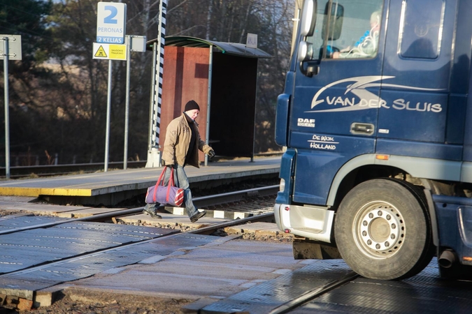 Prie Amalių pervažos – netikėtumas vairuotojams