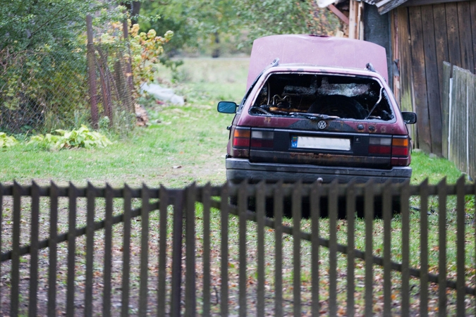 Kaune degė dar vienas automobilis