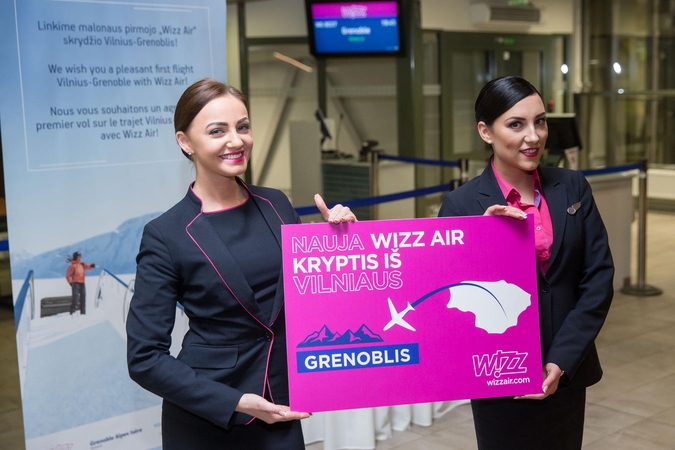 „Wizz Air“ iš Vilniaus pradėjo skraidinti į Alpių sostinę Grenoblį